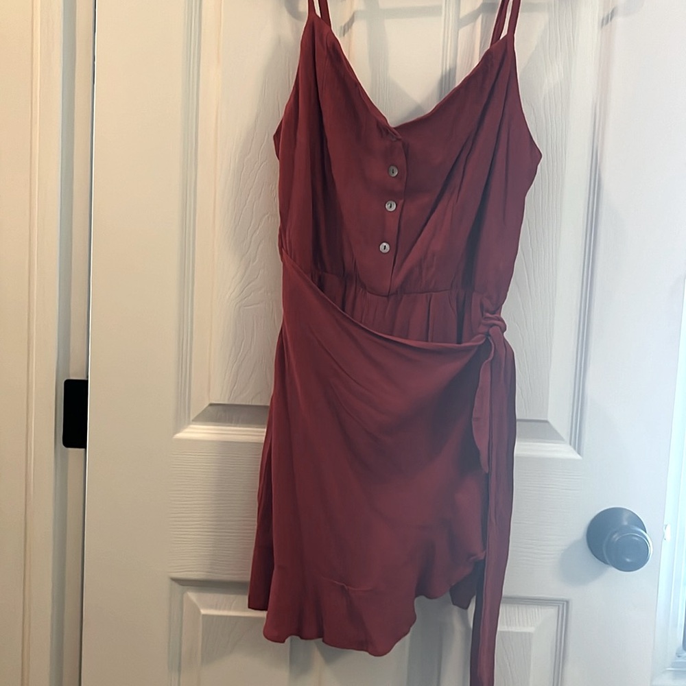 Maroon romper, size small